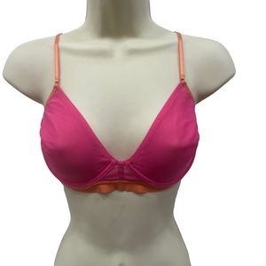 Free People Intimately vivid pink bra. Bralette NWT 32A